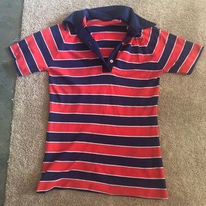 Striped Nylon Collared Shirt